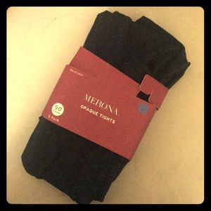Merona Opague Tights - Black, 1X